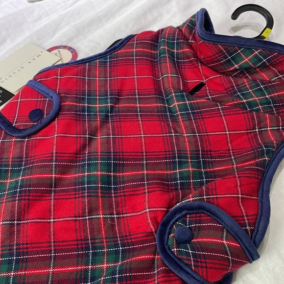 Max Studio plaid dog coat - Picture 2 of 8